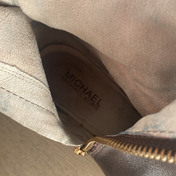 Micheal Kors Brown Leather and Suede Riding boots - Picture 3 of 9